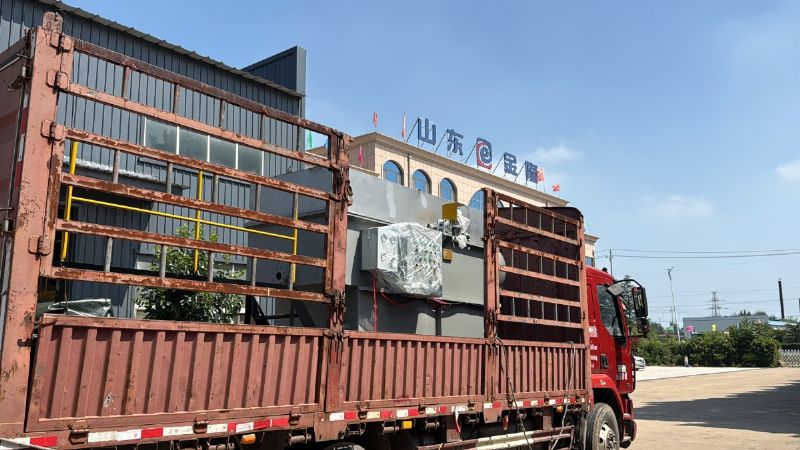 金日发货！3立方平流式溶气气浮机助力烟台水产加工污水处理